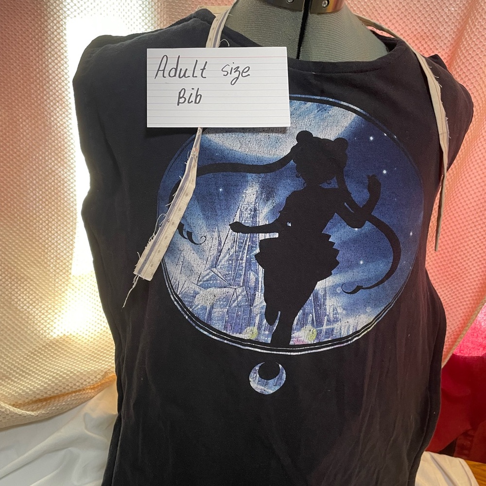 Adult size bib sailor moon anime handicapped disabled